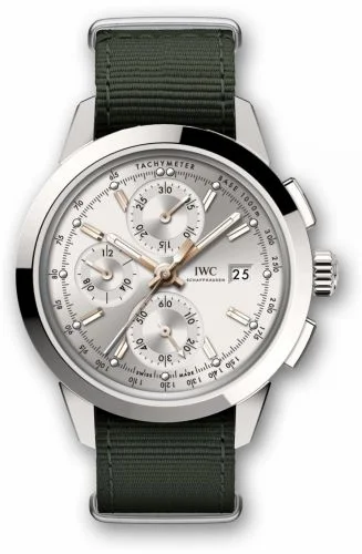 IWC Ingenieur Chronograph Custom Stainless Steel / Silver-Gold / NATO IW3808-AM (IW3808AM)